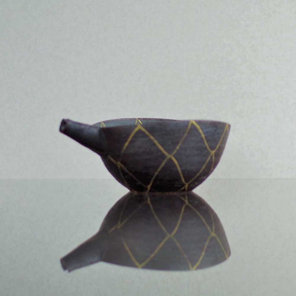 美濃焼 片口 酒器 金彩網目 230cc 純金使用 陶器 和食器 おしゃれ 片