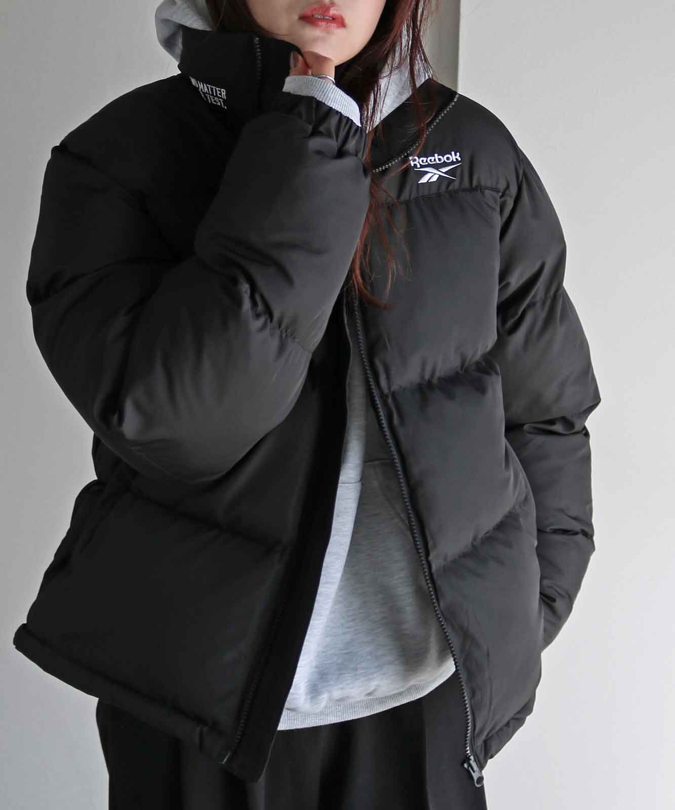 50%OFF】【Reebok/リーボック】 別注 スモールベクター刺繍裾ドロスト