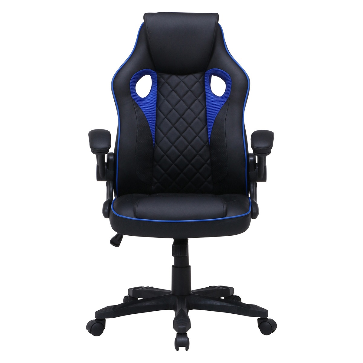 送料無料】不二貿易 ゲーミングチェア シグナル ブルー YF-0291B