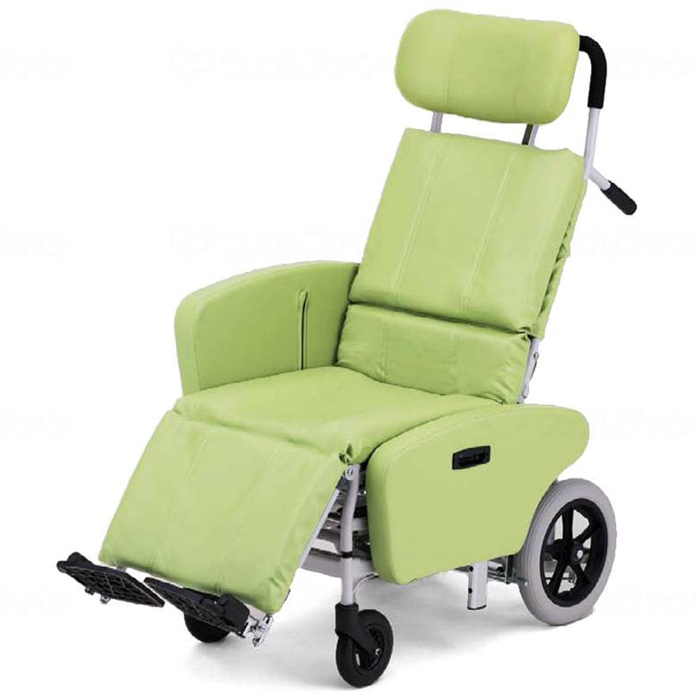 リクライニング車椅子NHR－15B（サイドガード付アームサポート