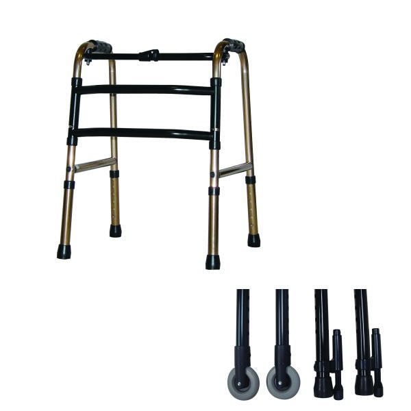 特別送料】【室内・屋外兼用】折りたたみ式歩行器（スモールタイプ） 4