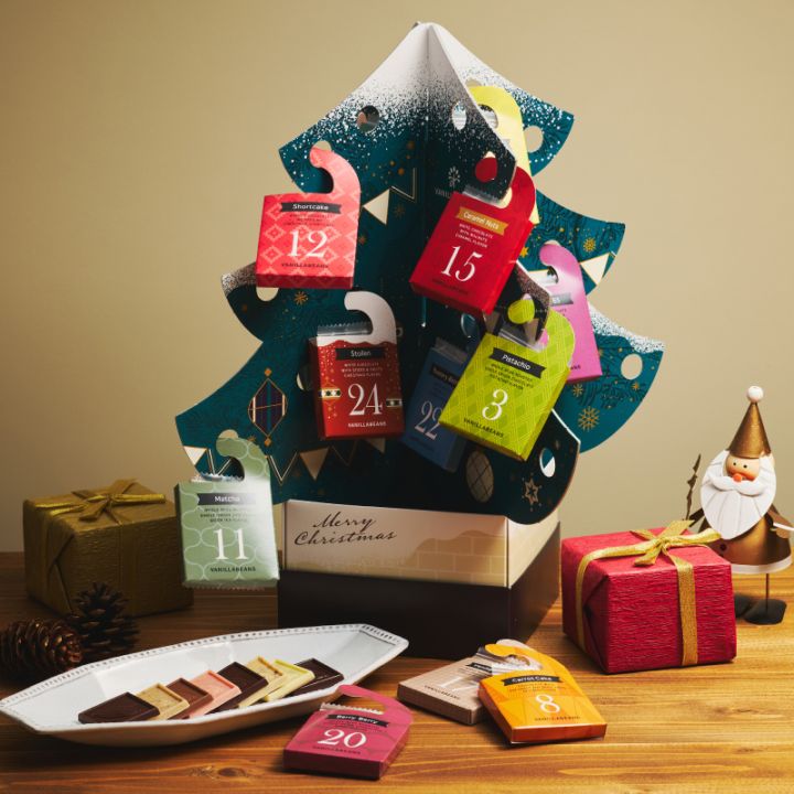 ショコラカレ・アドベントカレンダー2025 24種48枚入 VANILLABEANS公式