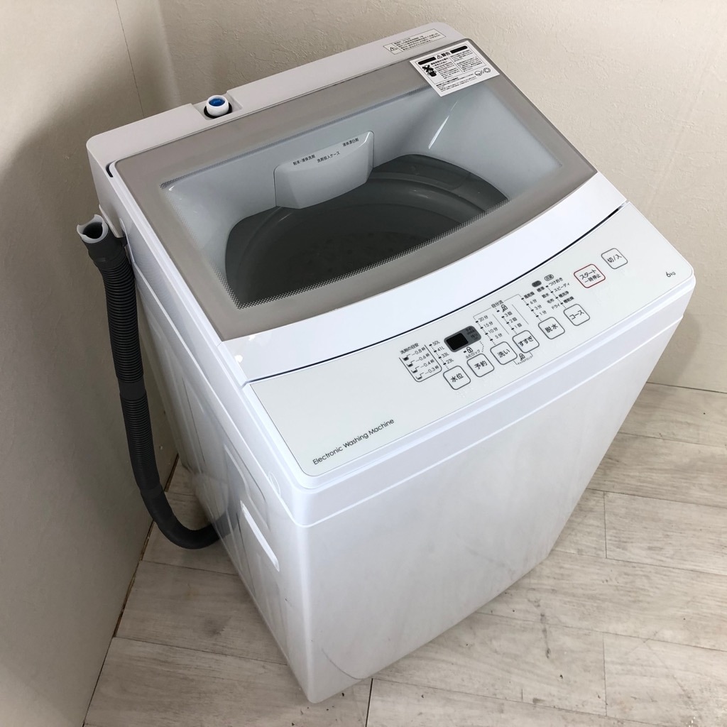 中古 美品 高年式 全自動洗濯機 風乾燥機能 ニトリ 6.0kg NTR60 2019年