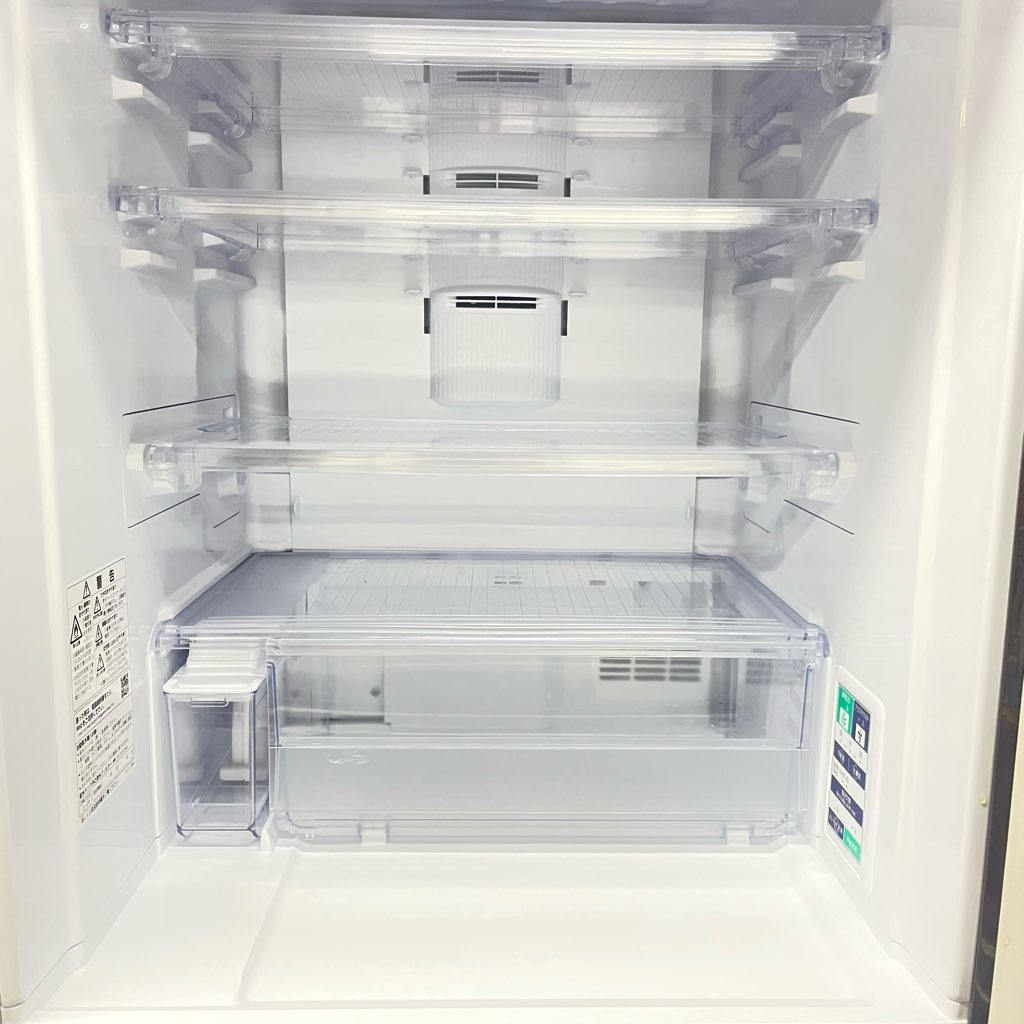 中古店舗近郊送料格安 シャープ 350L 3ドア冷蔵庫 SJ-GW35F-R 2020年製