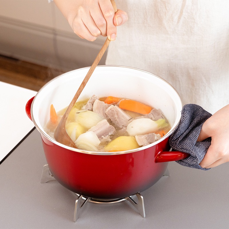 ルバーニ ホーロー両手鍋22cm