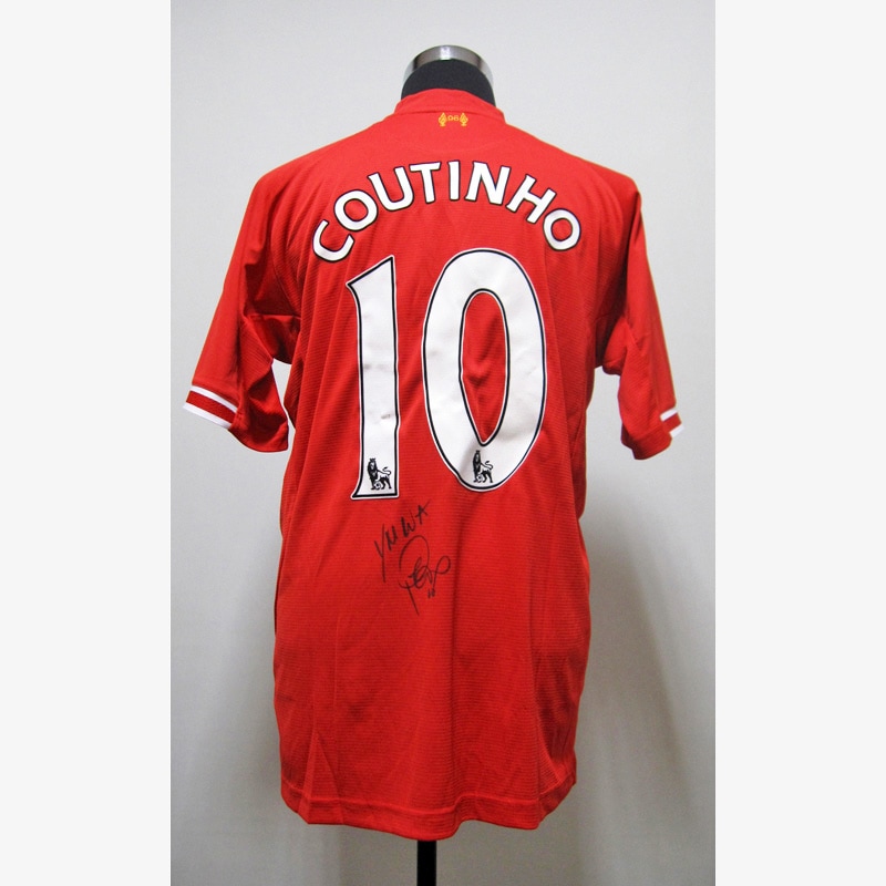 コウチーニョ直筆サイン入りリバプール13/14ホームユニフォーム | THE