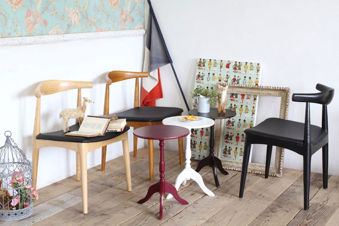 ハンス・ウェグナー エルボチェア スクエア ブラック ブラウン ハンス