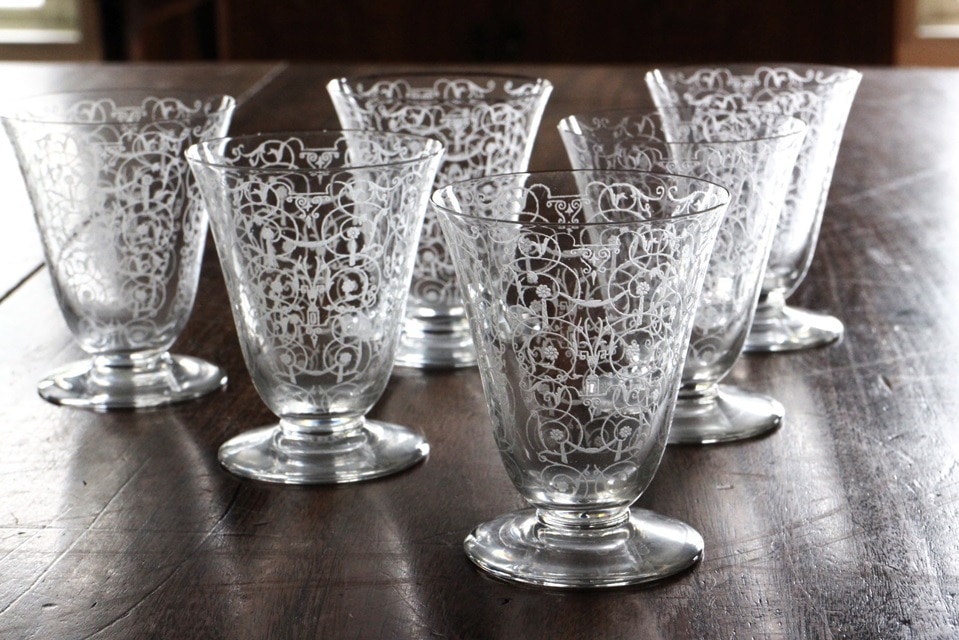 素晴らしい造形美オールドバカラBACCARATミケランジェロ カラフェデカンタ