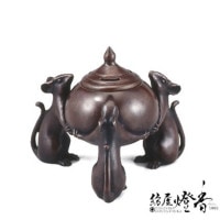 香炉/香器『高岡銅器【角型花鳥香炉】銀製/青鳳作』竹中銅器 | 取扱い