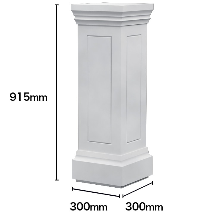 NGRC001｜セメント製装飾用手すり親柱 ゴールデンモール 915×300×300mm