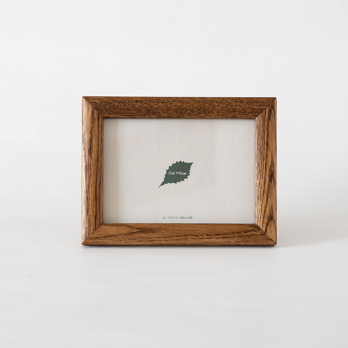 クラシックフレーム丸面 (ブラウン) 【無垢のナラ材を使い、木組みの