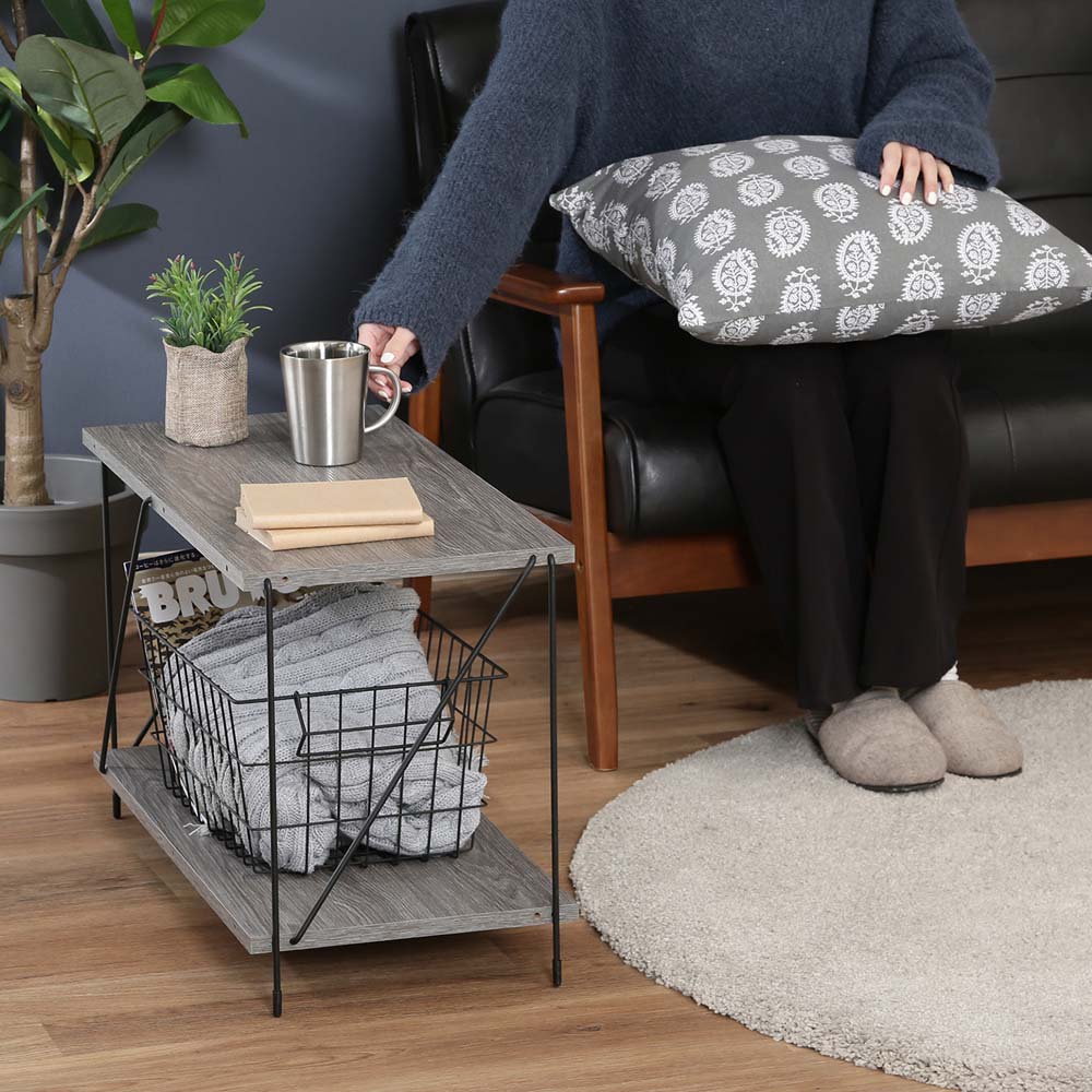 不二貿易 EZBO ワイヤーラック 2段 60幅 グレー 77549 | 全商品,家具