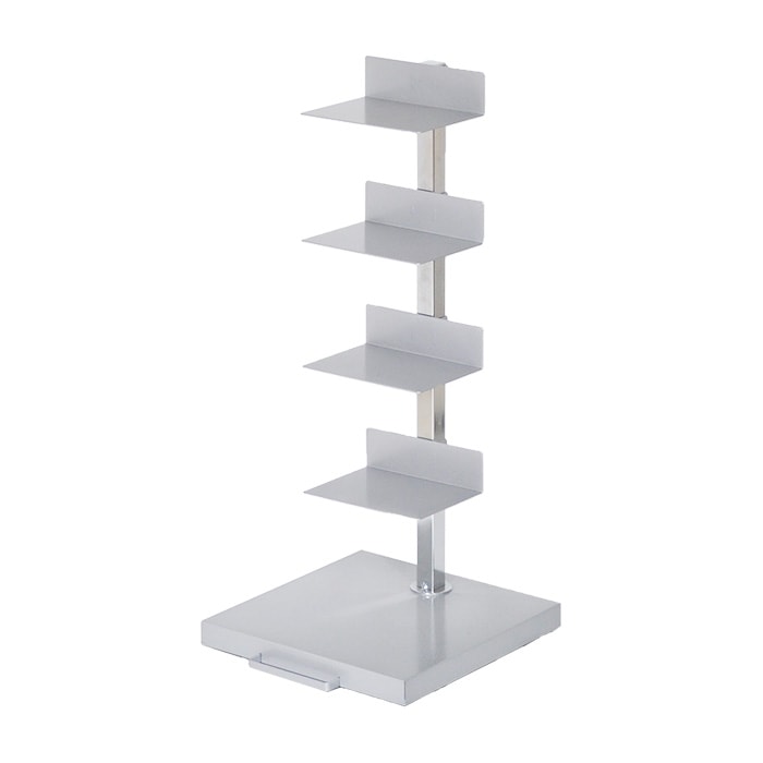 Tsum dock ブックタワー【隠しキャスター付・ハイタイプ8段／シルバー