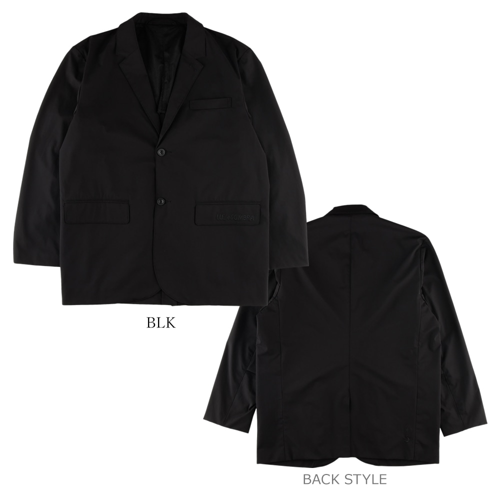 LS ブラックノーカラージャケット Luz Top Team LS ブラックノーカラー