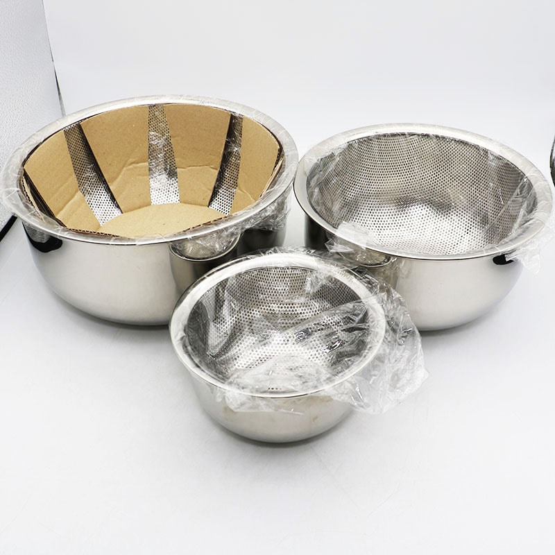 新品 アムウェイ ミキシングボウル と コランダー (ざる) セット @