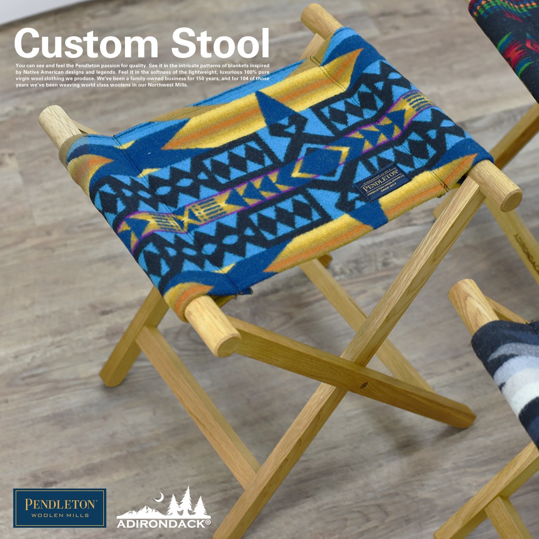 絶盤/美品】ペンドルトン x アディロンダック コラボチェア 2脚ペア
