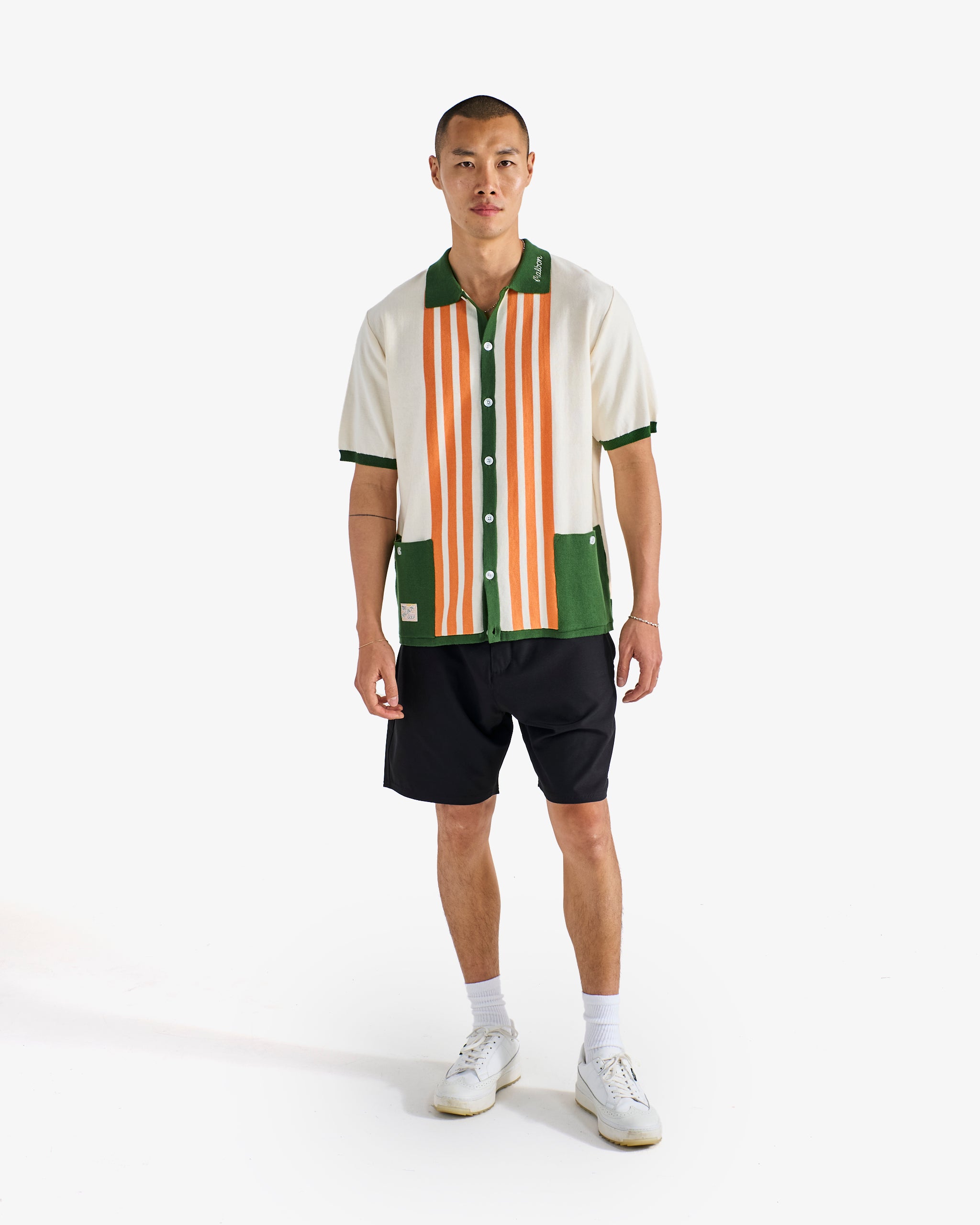 GABBIANO KNIT BUTTON UP – Malbon