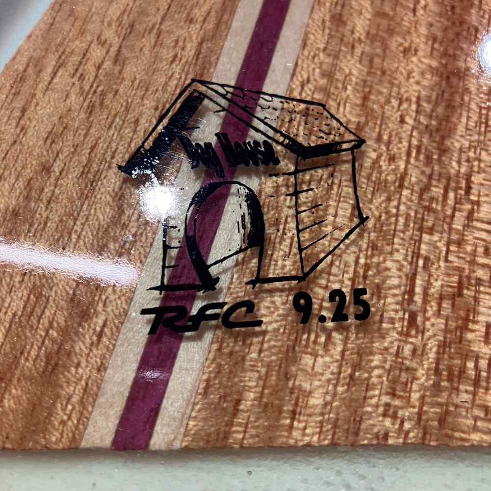 ロングボードフィン Rainbow fin DOGHOUSE 9.25 Wood レインボーフィン