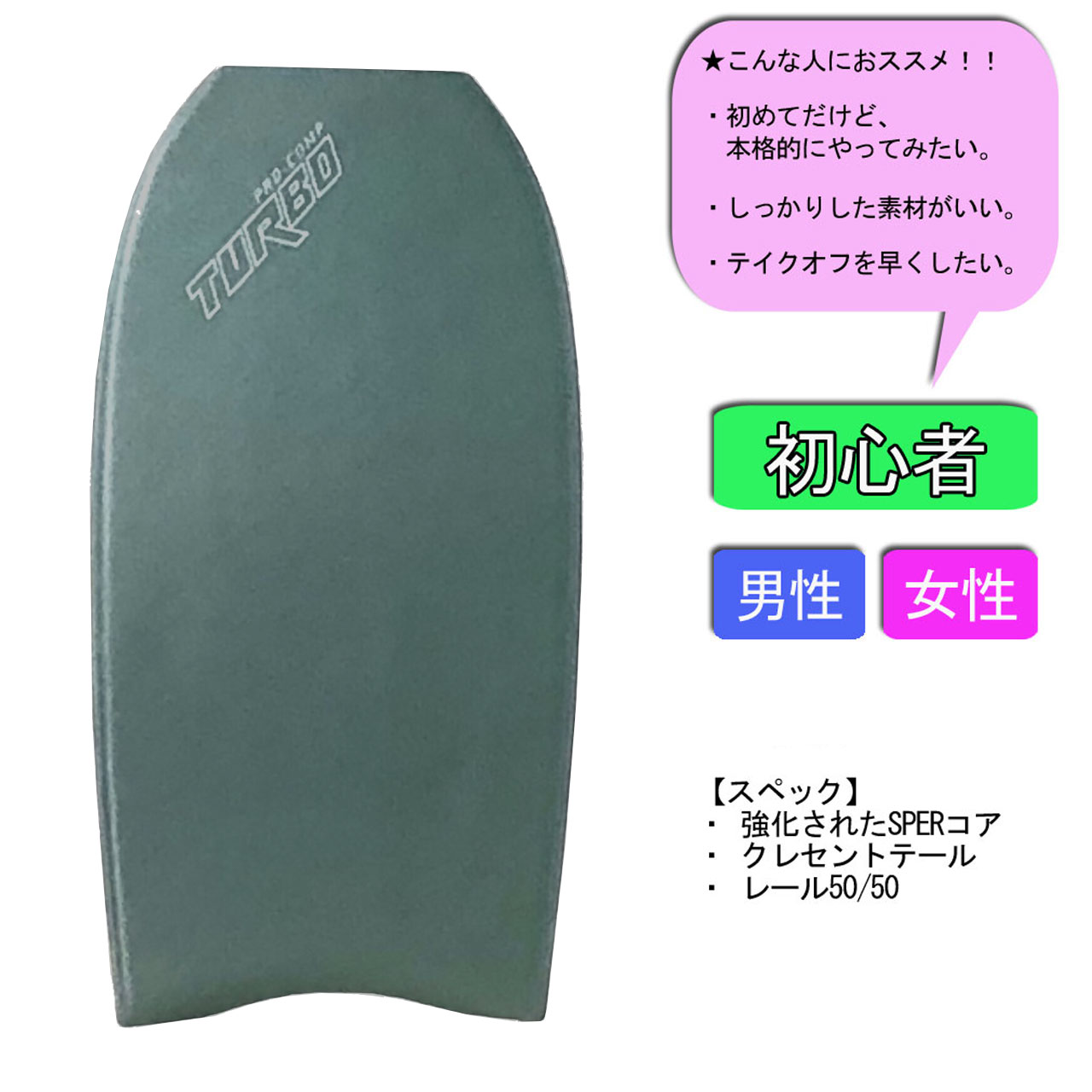 ボディボード ターボ プロコンプ TURBO BODYBOARDS TURBO PRO COMP
