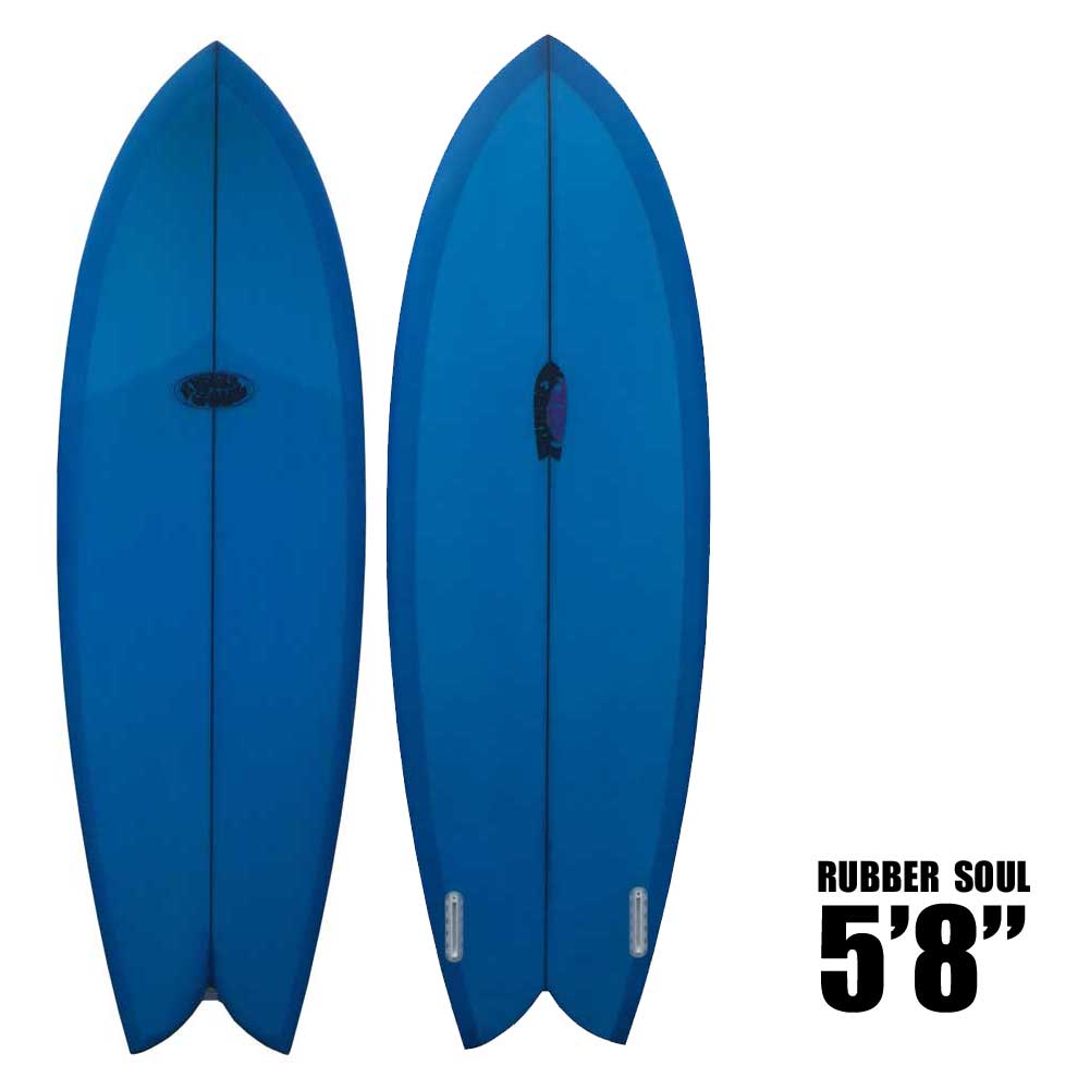 RUBBER SOUL SURFBOARD Fishes 5'8 ラバーソウルサーフボード/ショート
