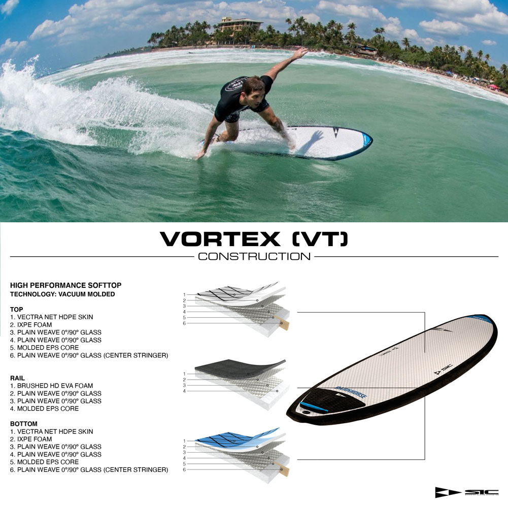 ソフトボード エスアイシー サーフボード ダークホース 6'8 SIC