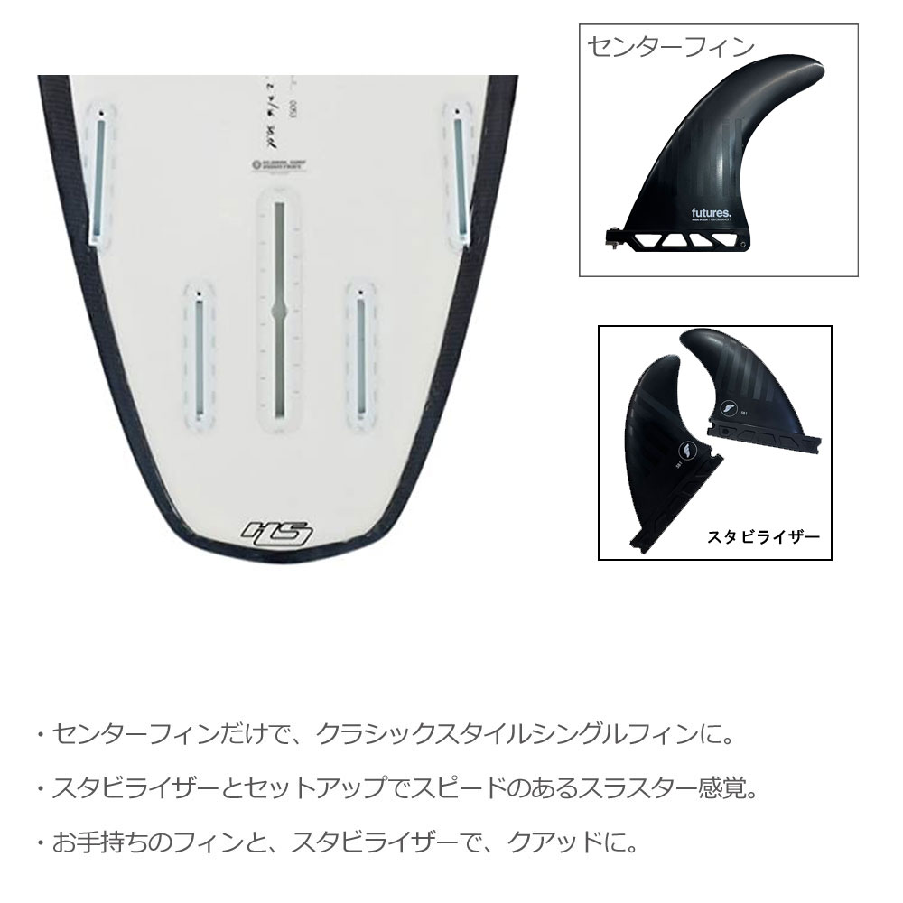 FUTURES. FIN フューチャーフィン シングルフィン+スタビライザー