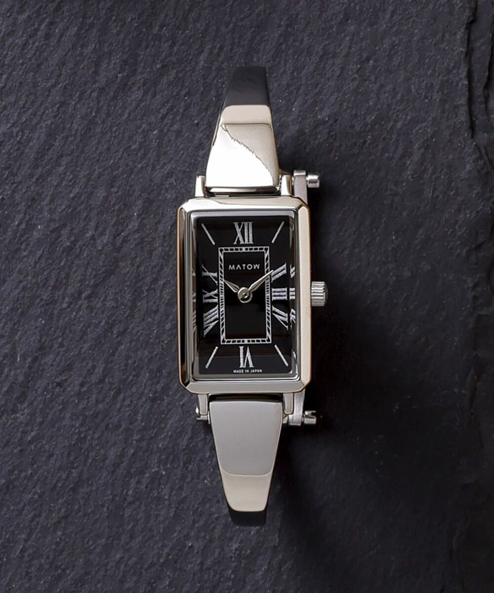 MATOW マトウ TSUKI 月華 / SQUARE SILVER BLACK レディース 腕時計
