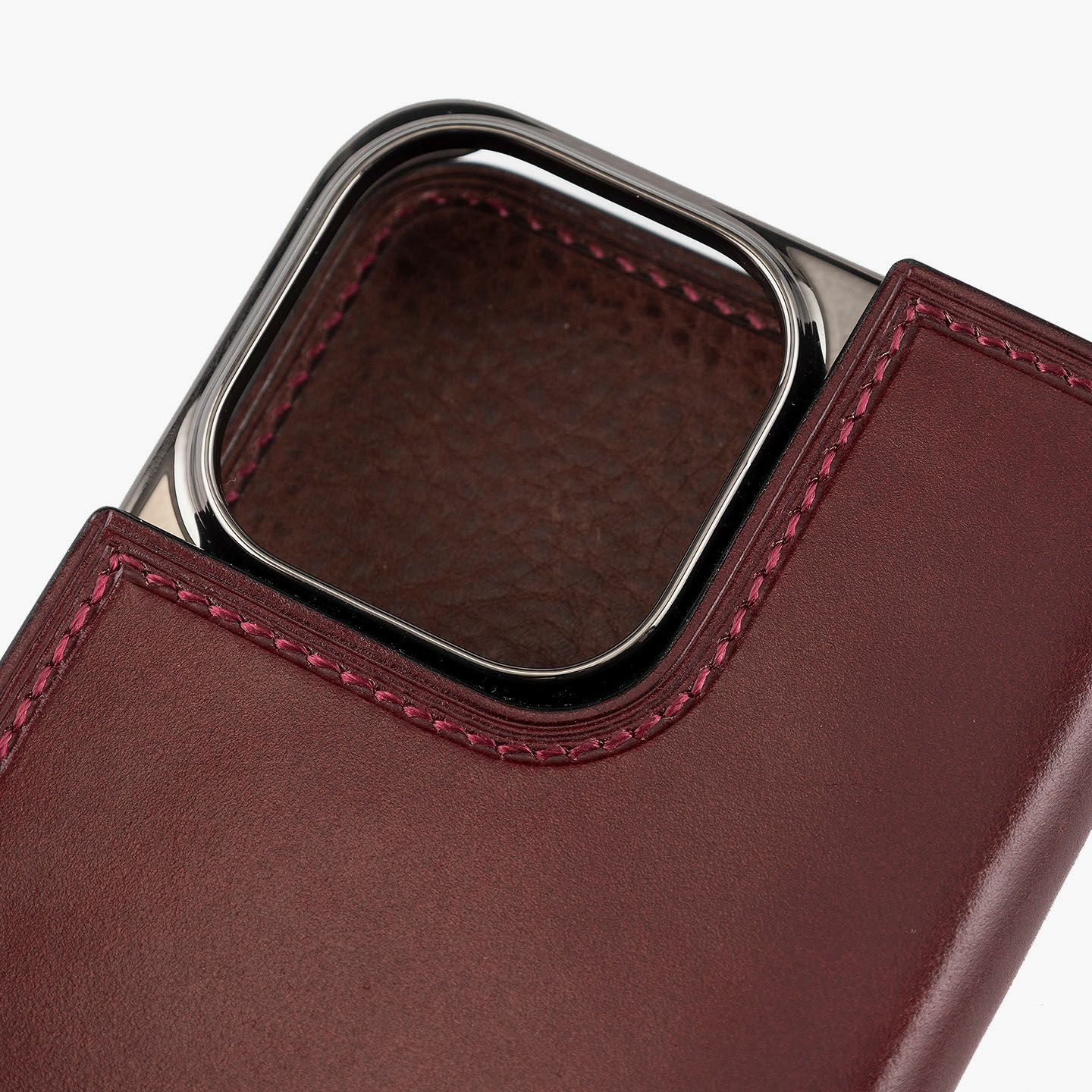 アニリン染めコードバン 手帳型 iPhoneケース | 大人のバッグ・財布