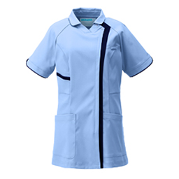 KZN703-41 レディススクラブジャケット半袖 SHAxNV｜メディカル用品