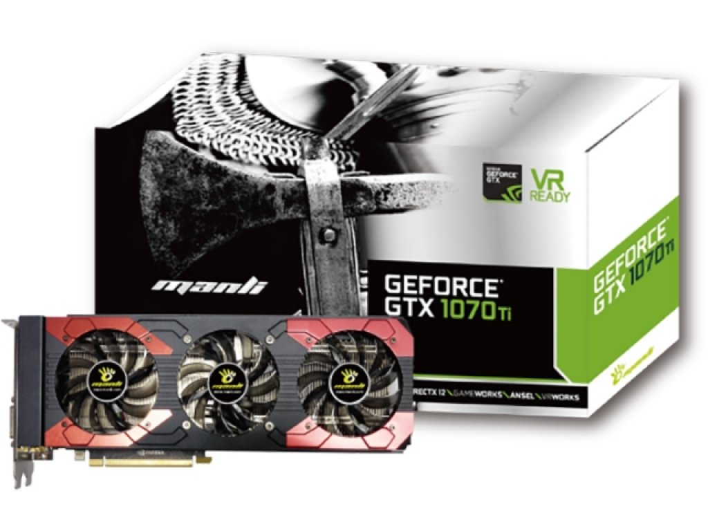 Manliからトリプルファン搭載のGEFORCE GTX 1070 Tiカード「M