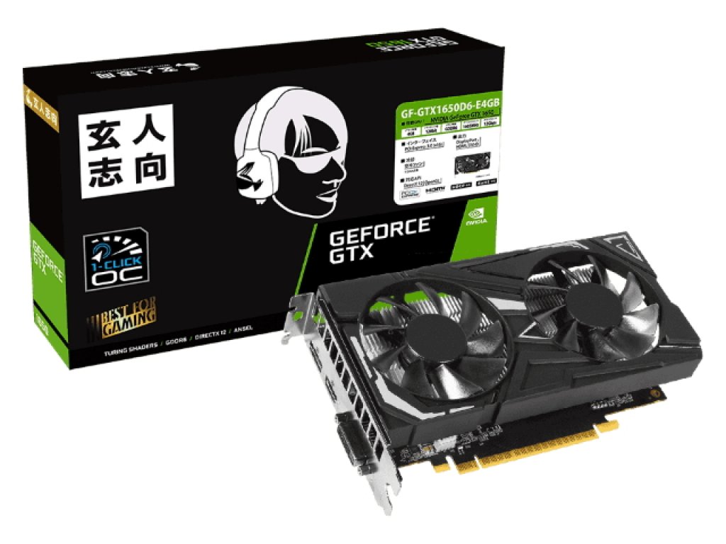 玄人志向、GDDR6メモリー採用オリジナルデュアルファン仕様GeForce GTX