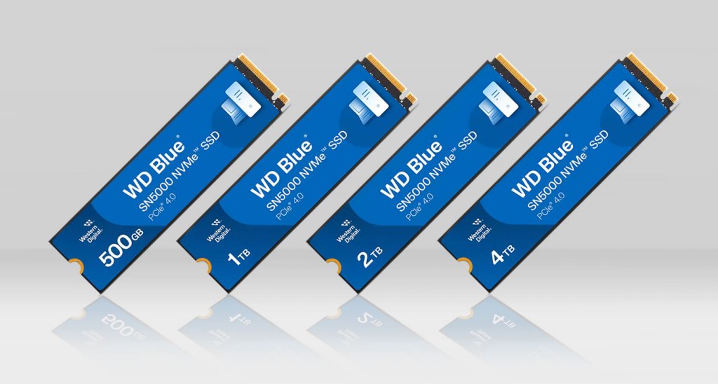 青のWDにクリエイター向け、PCIe4.0X4 NVMe M.2 2280 SSD「WD Blue