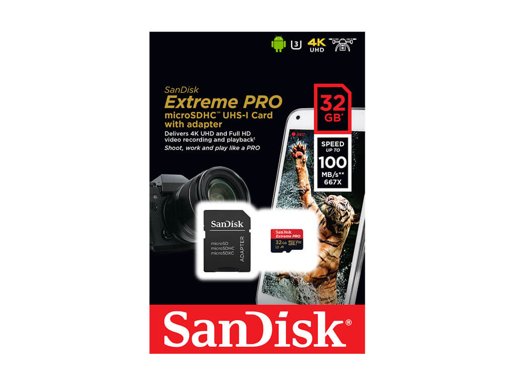 SanDisk SDSQXCG-032G-GN6MA Extreme Pro MicroSDHC 32GB UHS-I A1対応