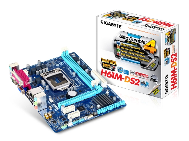 GIGABYTE GA-H61M-DS2 REV5 インテル 6シリーズ LGA1155対応 intel H61