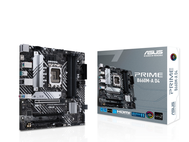 ASUS PRIME B660M-A D4 インテル 600シリーズ LGA1700対応 intel B660