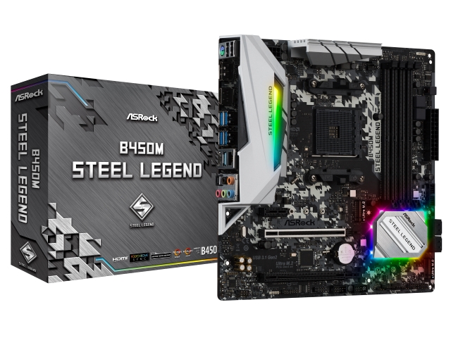 ASRock B450M Steel Legend AMD 400シリーズ Socket AM4対応 AMD B450