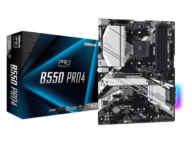 ASRock B550 Pro4 AMD 500シリーズ Socket AM4対応 AMD B550チップ