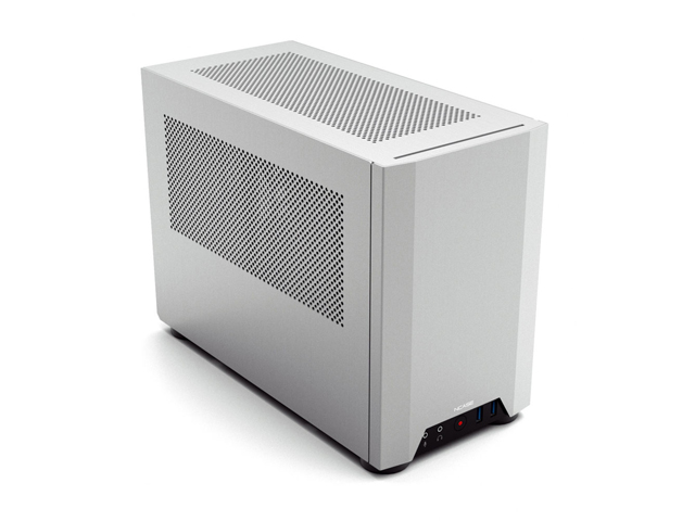 NCASE M1 Silver V5 10000 Mini-ITX対応、アルミ製フロントパネル