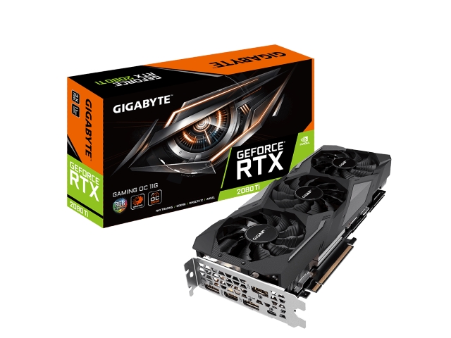 GIGABYTE GeForce® RTX 2080 Ti GAMING OC 11G WINDFORCE GEFORCE RTX