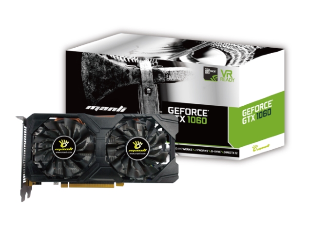 Manli Manli GeForce GTX 1060 6GB Twin Cooler (M-NGTX1060/5REHDP