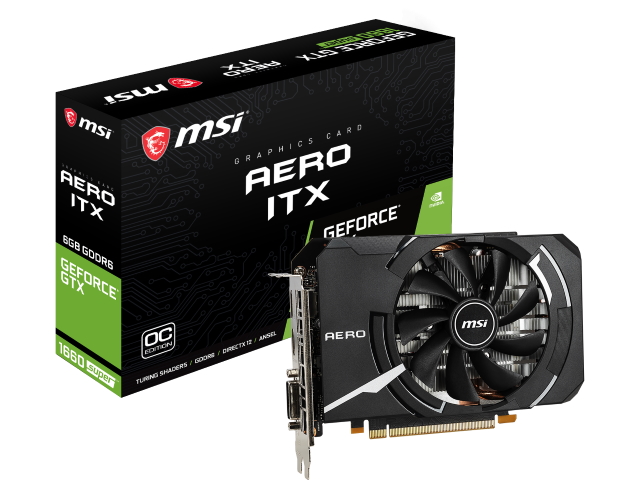 MSI GeForce GTX 1660 SUPER AERO ITX OC AERO ITX GEFORCE GTX 1660