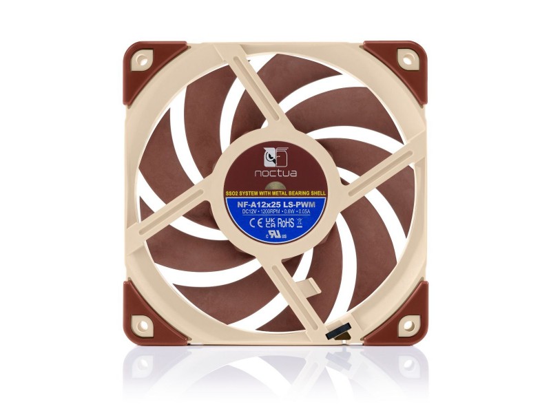 Noctua NF-A12X25 LS-PWM 120x120x25mm, 1200rpm, 12.1dbA, 55.7m³/h