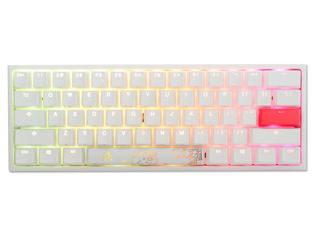 DUCKY CHANNEL One 2 Mini RGB Pure White TTC Speed Silver軸 One 2