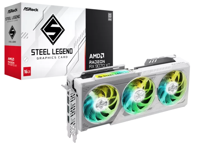 XFX XFX Swift AMD Radeon RX 9070XT White Triple Fan Gaming Edition