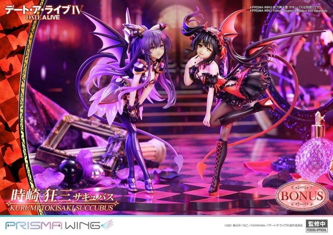 デート・ア・ライブ：夜刀神十香＆時崎狂三サキュバスフィギュア登場