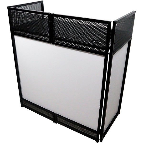 ProX XF-VISTABLMK2 Vista DJ Booth Facade Table Station With White