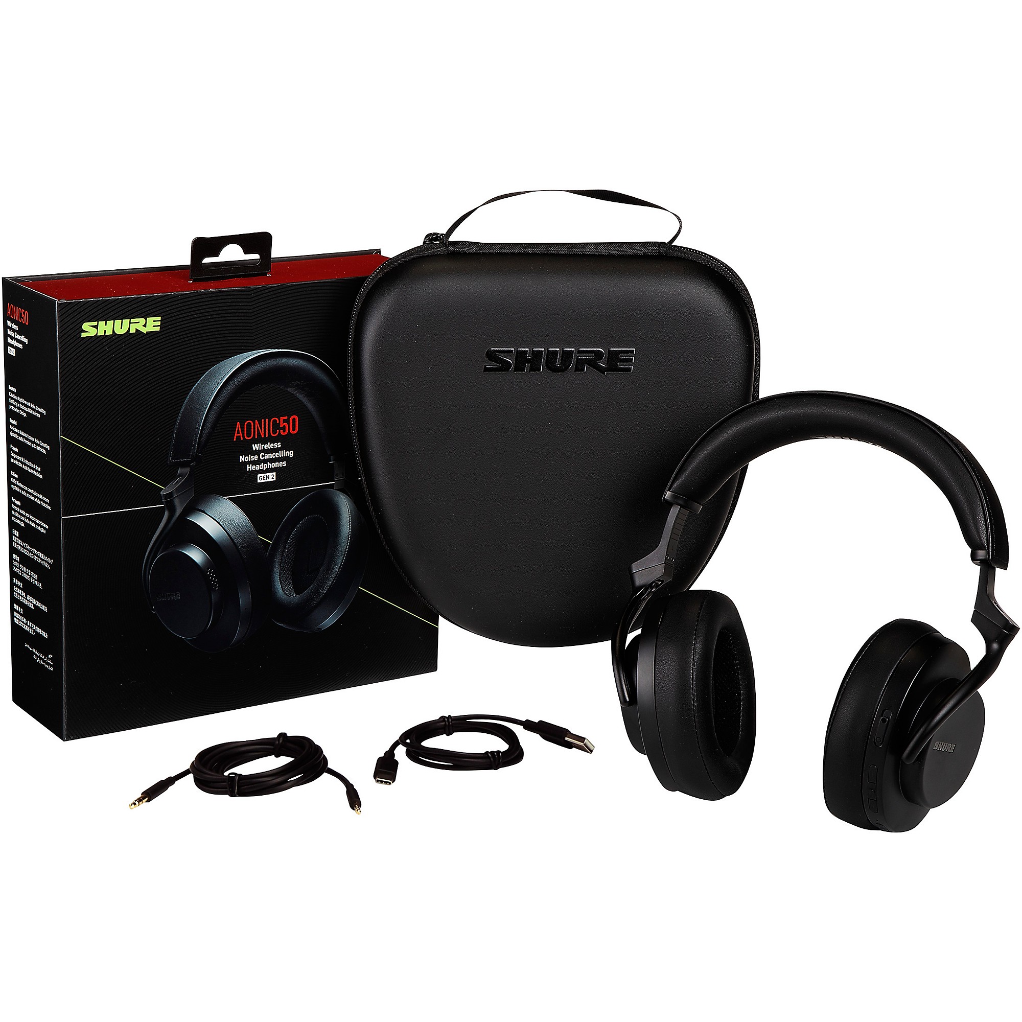 Shure AONIC 50 Wireless Noise-Cancelling Headphones, Gen 2 | Music