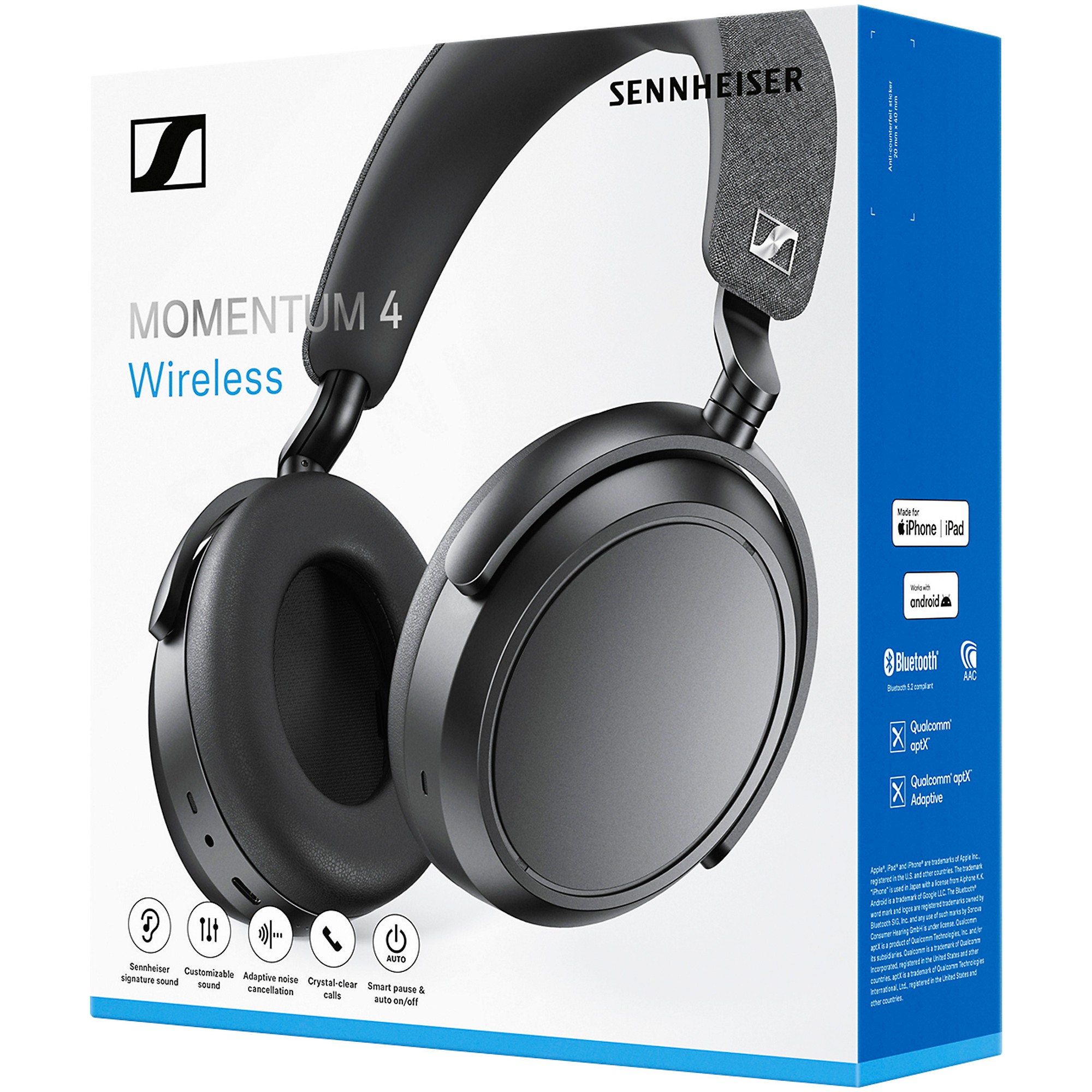 Sennheiser Momentum 4 Bluetooth Over-Ear Headphones - | Music & Arts