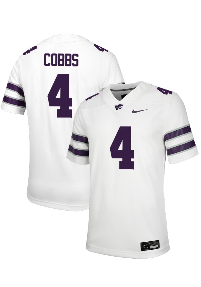 Daniel Cobbs Mens White K-State Wildcats Football NIL Game