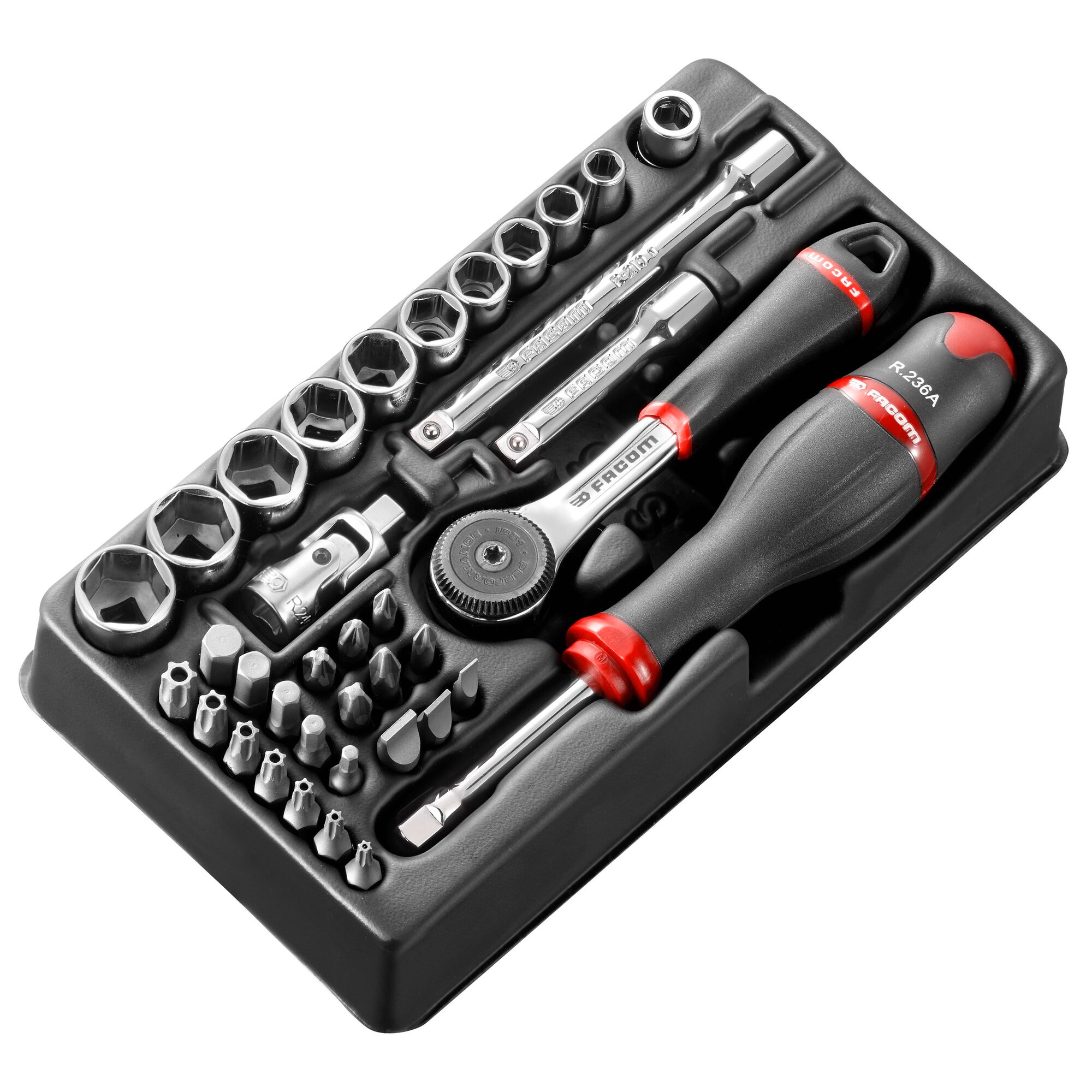 Facom ソケットビットセット 1/4 in 37ピース 6 ポイント いいえ MOD